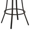 Armen Living Palmdale 30" Swivel Brown Faux Leather and Java Brown Metal Bar Stool 795044878141 - alternate 7